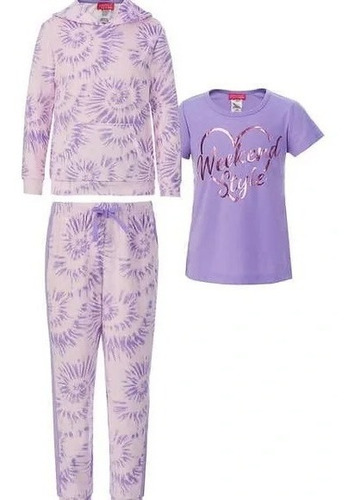 Set Pijama Saint Eve 3 Piezas Conjunto Niñas Youth Original