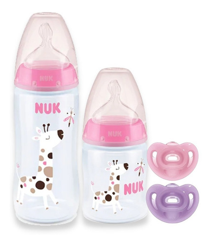 Set Mamaderas Nuk First Choice 150ml 300ml Chupetes