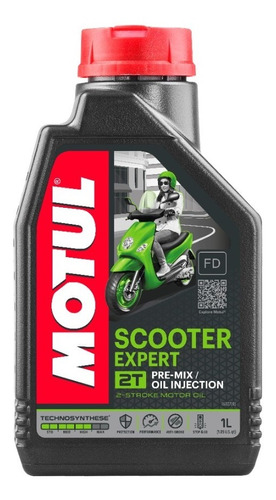 Aceite Moto 2t Scooter Expert Semi Sintetico Motul 1l