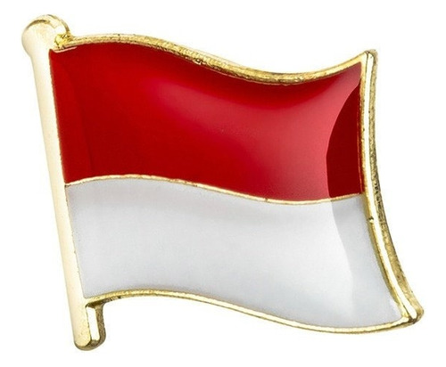 Pin Metalico Broche Bandera Indonesia Pasaporte Pais