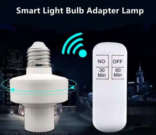 Socket Inteligente Con Control Remoto Y Temporizador E27