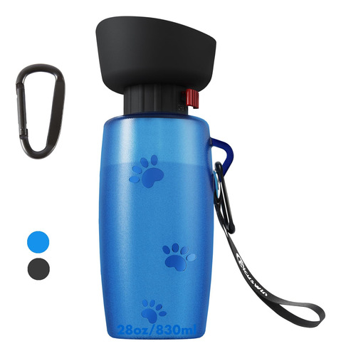 Botella De Agua Para Perros Ficuswin Portátil De 830 Ml De S