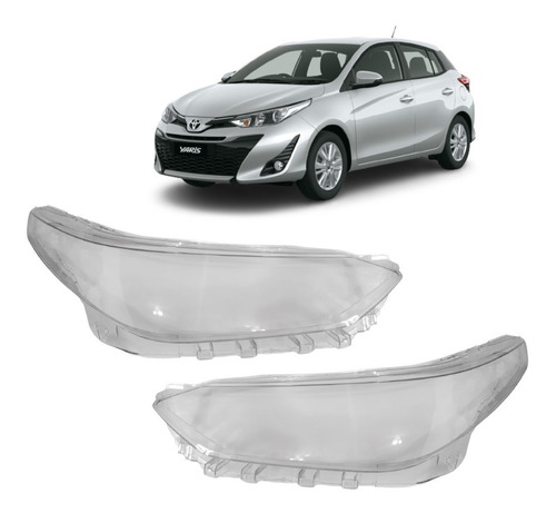 Lente Optica Acrilico P/ Toyota Yaris 2018 2019 2020 2021