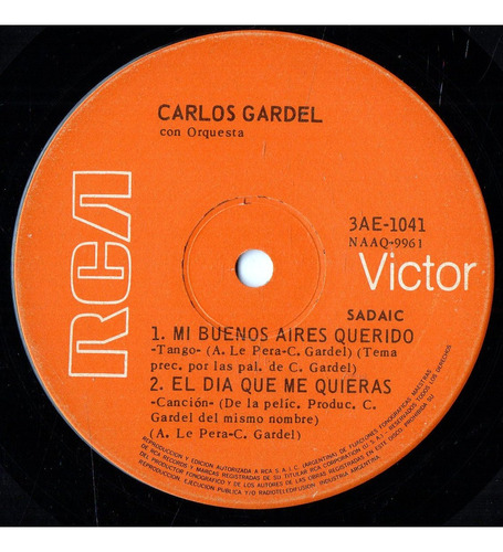 Carlos Gardel Con Orquesta  Mi Buenos Aires Querido - Simple