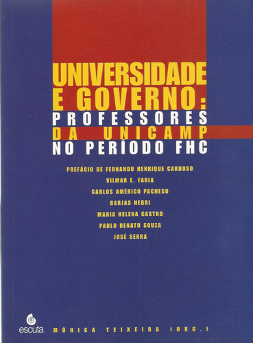 Universidade E Governo - Professores Da Unicamp No Período Fhc