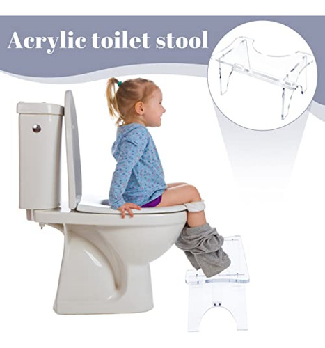 Taburete De Baño Taburete De Acrílico Para Ir Al Baño, Tran