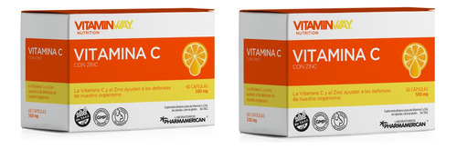Vitamin Way Vitamina C Zinc Antioxidante Defensas X 120 Caps