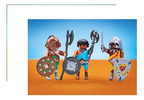 Playmobil 6590, 3 Gladiadores En Stock! Nuevo!