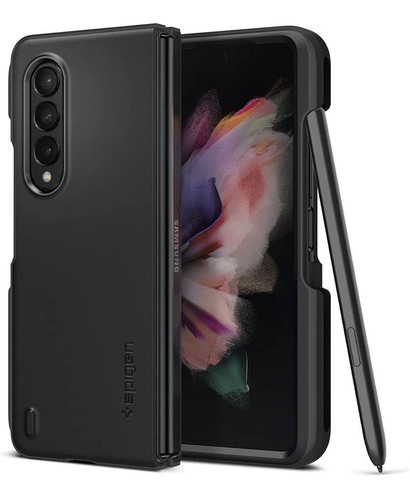 Funda Para Samsung Galaxy Z Fold 3 5g -negra Spigen Thin ...