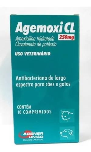 comprar Agemoxi Cl 250 Mg Antibiótico Agener 10 Comprimidos