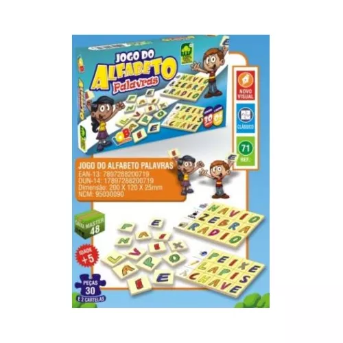 Kit Com 10 Jogos Educativos (jogo Memória, Alfabeto, Dominó