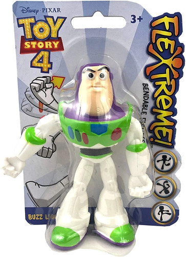 Figura Toy Story 4 Disney - Buzz Lightyear 10 Cm Flextreme!
