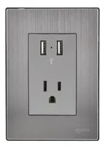 Comprar Placa Armada Con 2 Mecanismos De Toma Usb Y 1 Contacto
