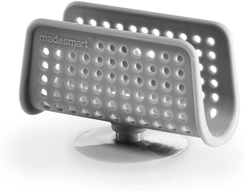 Imagen 1 de 6 de Porta Esponja Caddy Gris Madesmart