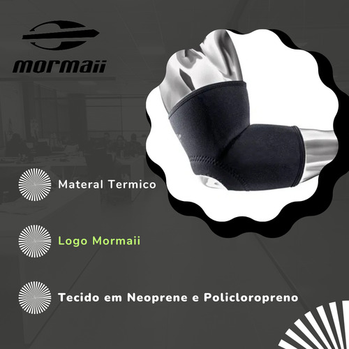 Cotoveleira Sport Com Reforço Neoprene Mormaii Ortopédica