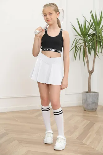 Faldas De Tenis Plisadas Para Niñas Con Forro