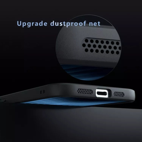 Capa Preta Fosca À Prova De Choque E Durável Para iPhone 16e