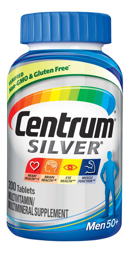 Centrum Multivitaminico De Plata Para Hombres 50 Plus, Suple