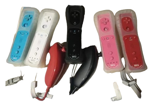 Control Wiimote Original Con Motionplus  + Nunchuk+ Funda (Reacondicionado)