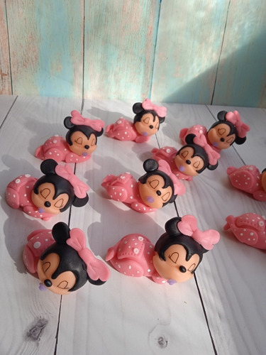 Minnie Bebé Souvenir En Porcelana Fría