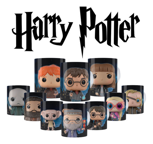 35 Tazas Personalizadas Sublimadas Plasticas Harry Potter