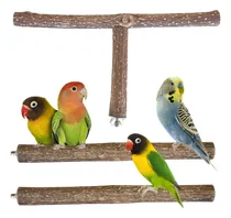 Comprar Juguetes Aves Percha En T Paquete De 3 Palos Ninfas Loros  
