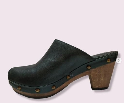 Zapato - Enneblu - Cuero - Madera- Envio Incluido