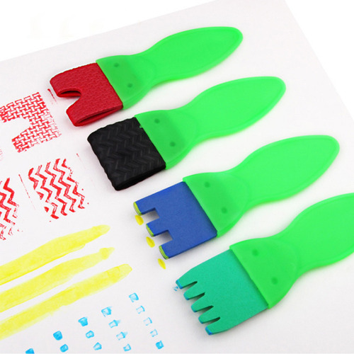 Set De 30 Pinceles For Niños Con Delantal.arte.manualid