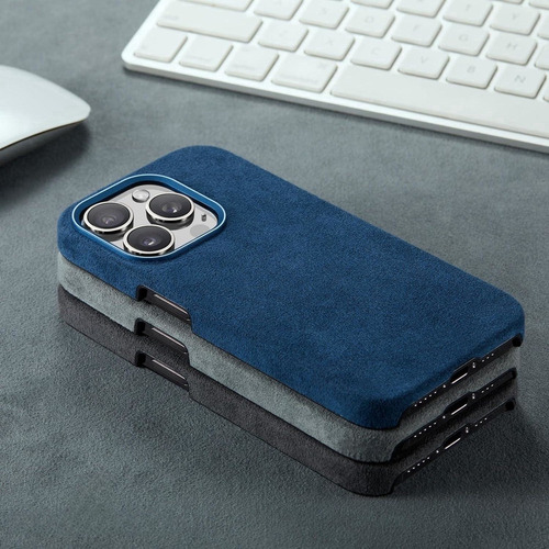 Capa Alcantara Para iPhone 16 Pro Max 15 Pro