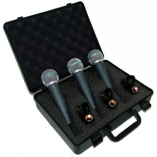 Pack De 3 Microfonos Moon M59 Vocales Unidireccional