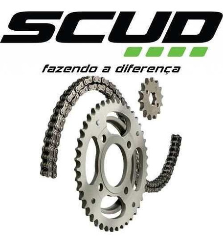 Kit Relação Coroa Corrente Pinhão Dafra Kansas 150 (scud)