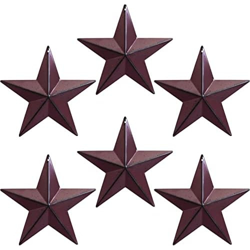 Estrellas De Granero De Metal De 5.5 Pulgadas Exteriore...
