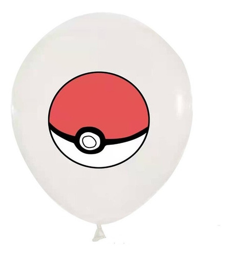 Imagen 2 de 6 de Set De Globos Pokemon Cumpleaños 10 Unidades De Latex