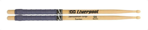 Baqueta Liverpool Sensation Grip 5a - Marfim -ponta Madeira