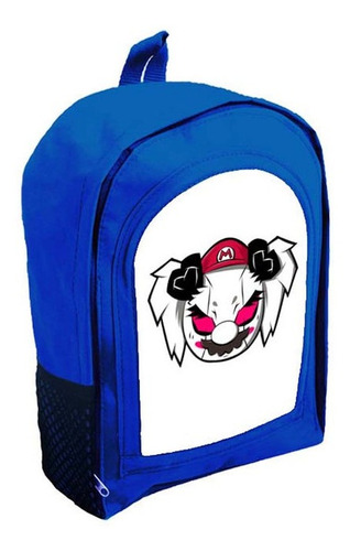 Mochila Azul Infantil  Nena Nene Mario Bros Tt906