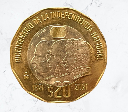 Moneda 20 Pesos Bicentenario De La Independencia Nacional