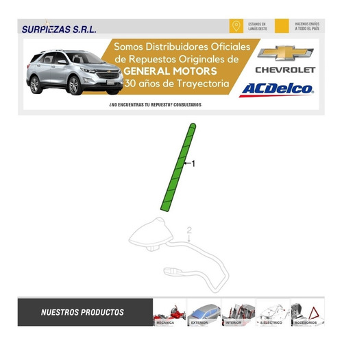 Imagen 4 de 10 de Vastago Antena S10 2021/ Chevrolet Original 3c