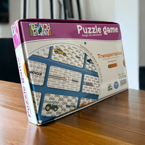 Juego Didáctico De Asociación De Medios De Transporte En Inglés | Rompecabezas De Medios De Transporte Para Niños | Juegos Para Aprender Inglés Teach Play | Matching Game | Puzzle Game Transportation