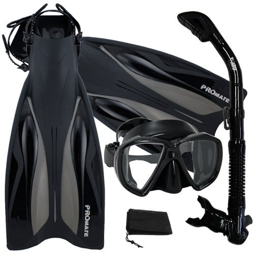 Promate Deluxe Snorkel Equipo De Buceo Aletas De Buceo Másca