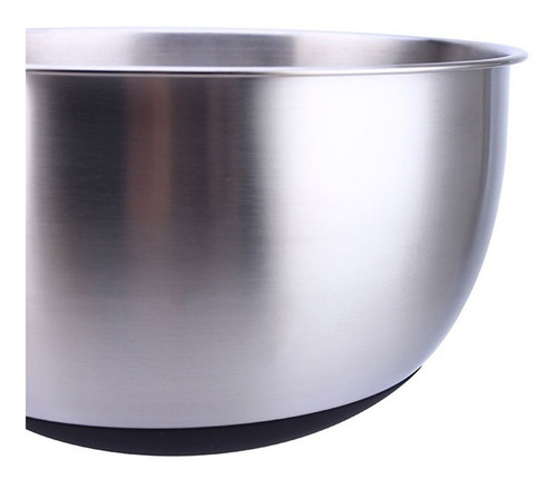 Bowl Batidor Acero Inox Nº 23 X 3,7 Lts C/ Asa Base Silicona