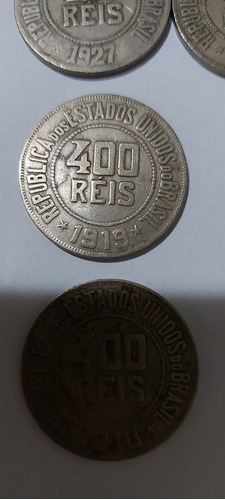 Vendo 6 Moedas De 400 Réis, 1918, 1919, 1927, 1929 E 1932.
