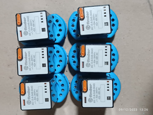 Relé Finder 10a-250v 48v Ac  12 Pines 