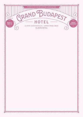 Libro Fictional Hotel Notepads: Grand Budapest Hotel - Pa...