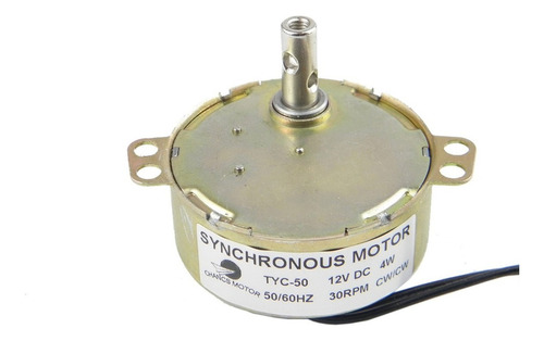 Motor Síncrono Chancs Tyc-50, 12 V Dc, 30/36 Rpm, 4 W Cw/ccw