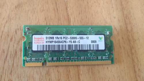 Memoria Ddr2 512mb . Hynix. Notebook