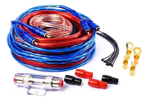 Kit De Cables Awk 4ga P/potencias 2500w