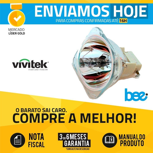 Lâmpada Projetor Vivitek D516 D517 D518 D519 Bulbo Cb