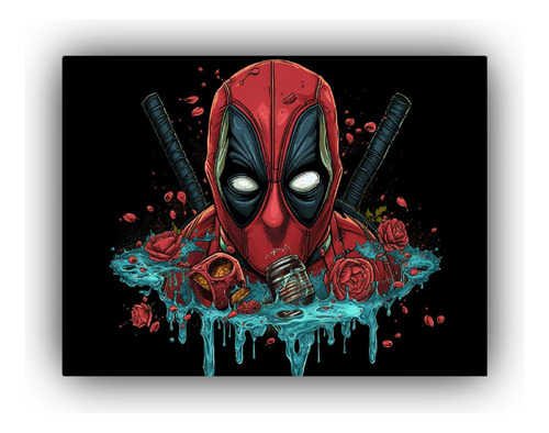 Poster Lienzo De Tela Dead Pool Personalizadas 45x30cm