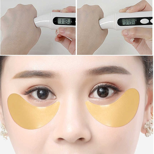 Imagen 2 de 4 de Parches Ojos Hidrogel Colageno Puro Oro Antiojeras 60pzas