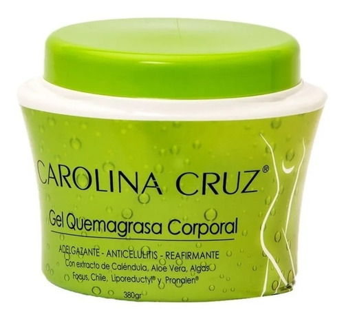 Gel Quemagrasa Corporal Carolina Cruz - g a $105